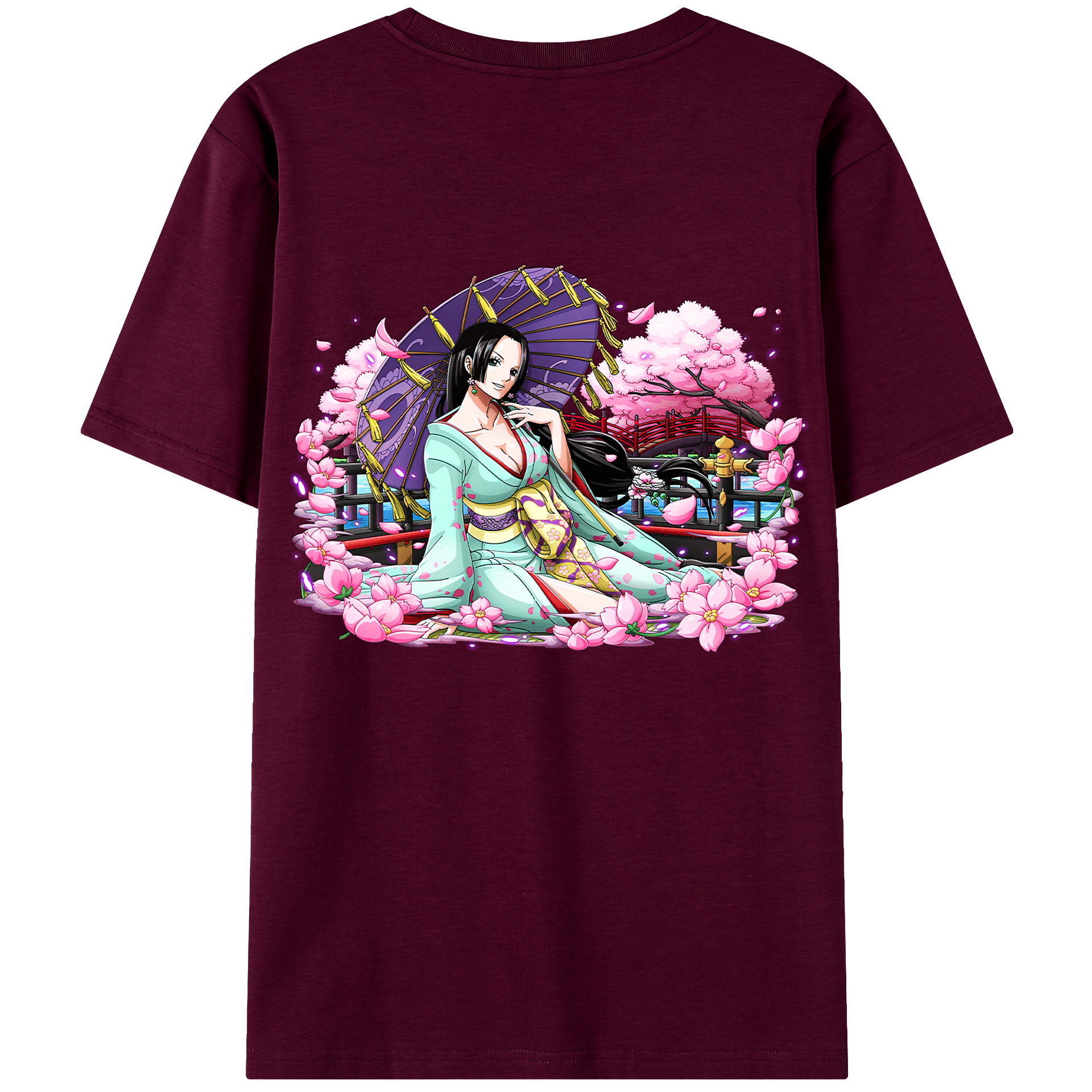 ワンピース ボア・ハンコック ONE PIECE Boa·Hancock レディース半袖Tシャツ(バックプリント)
